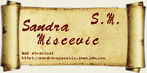Sandra Miščević vizit kartica
